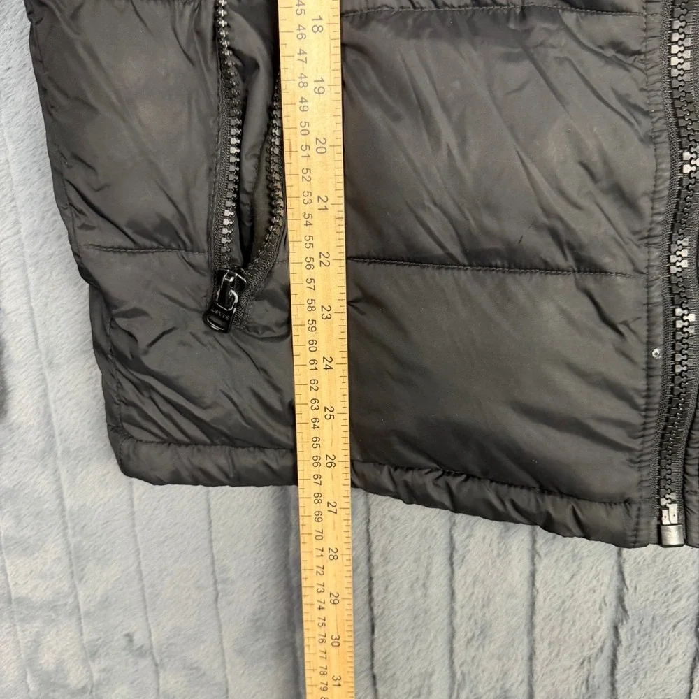 Levis Mens Black Hooded Puffer Jacket Quilted Full Zip Coat Small RN 54163